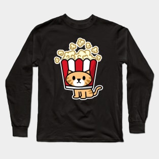 PopCorn Cat Long Sleeve T-Shirt